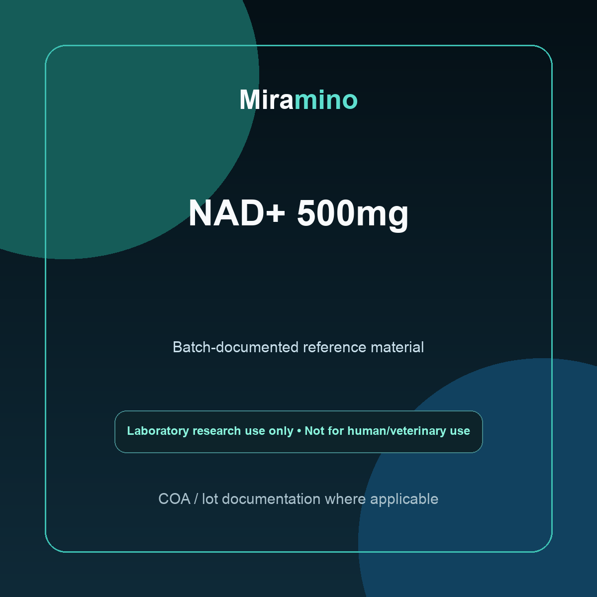 NAD+ 500mg